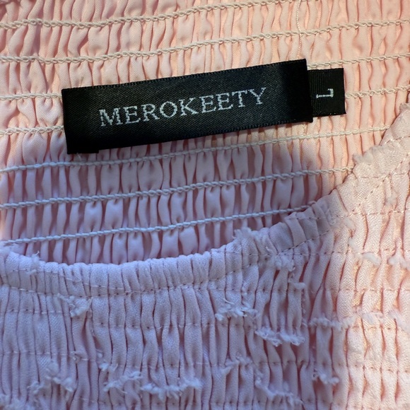 Merokeety Soft Pink Maxi Dress, Size Large - Picture 5 of 6
